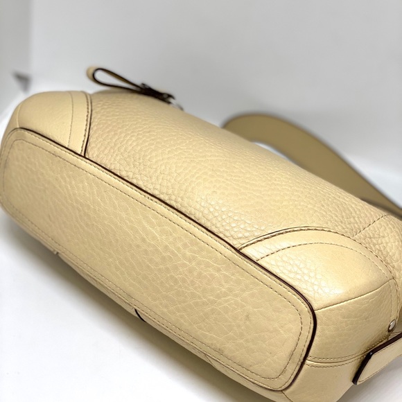 COACH💥VINTAGE💥CARAMEL TAN PEBBLE LEATHER HOBO BAG - Picture 8 of 10